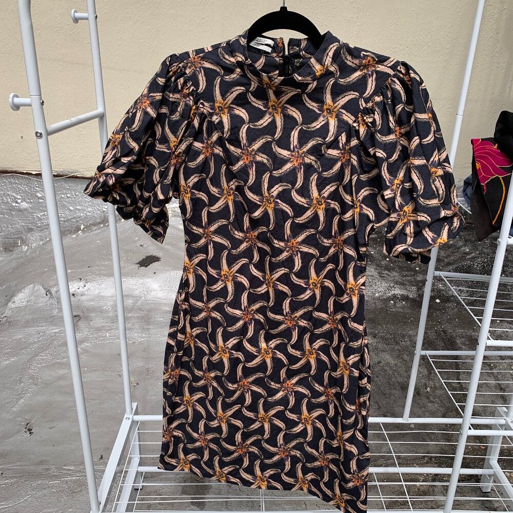 Scotch & Soda Puff Sleeve SUN RAY Mini Dress